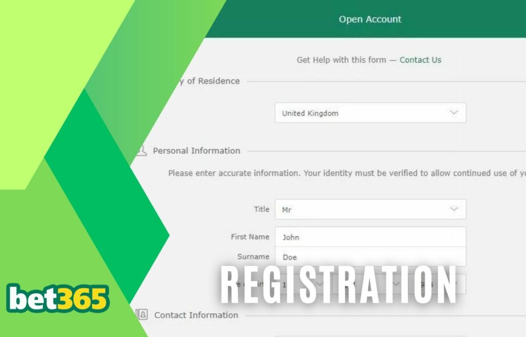 How to register at Bet365 India betting website