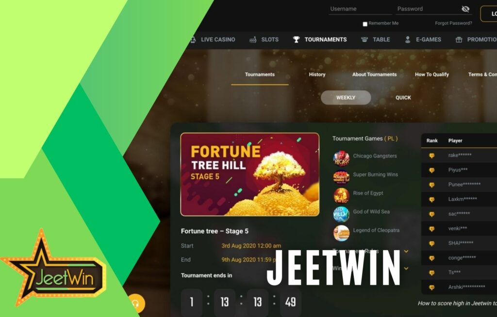 Jeetwin online casino and betting features